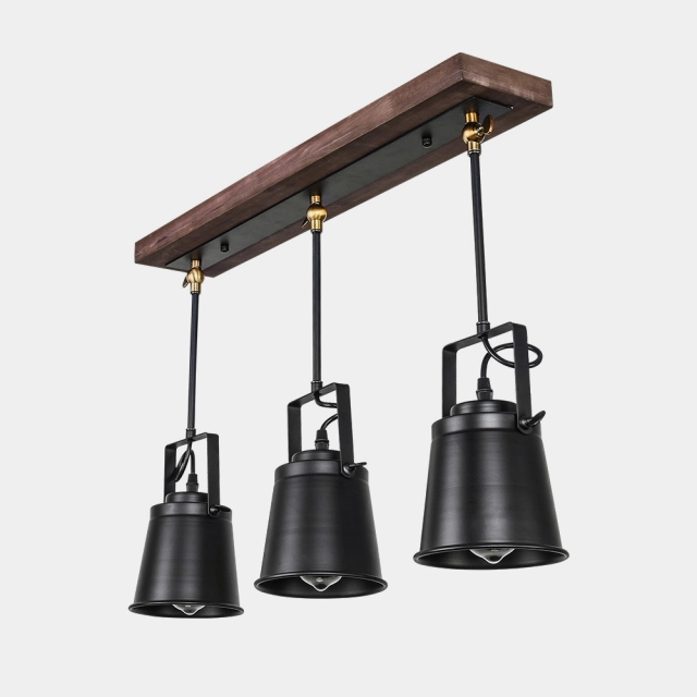 Modern Industrial 3 Lights Track Lighting Pendants for Kitchen Island/Dining Table