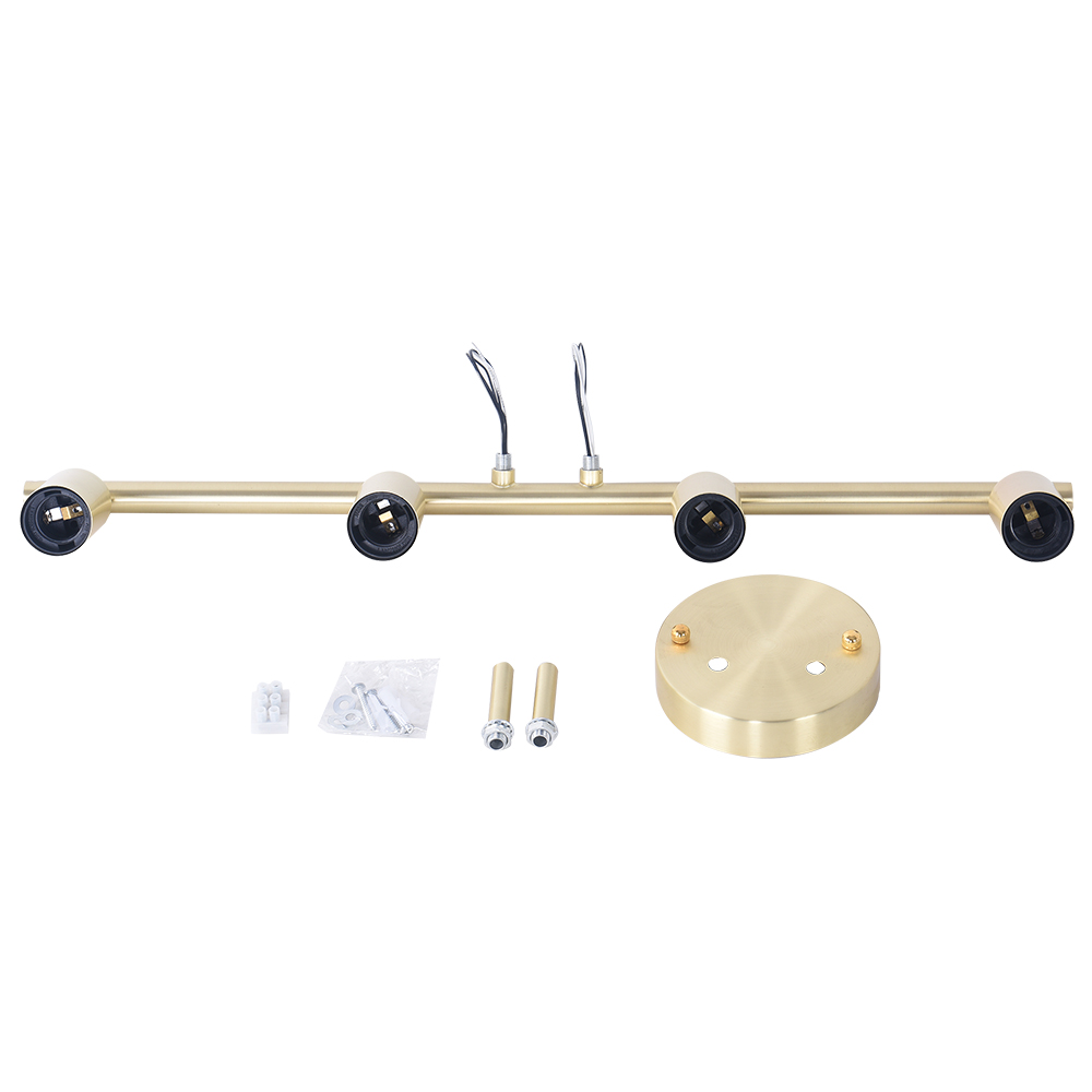 Modern Contemporary 4 Lights Brass Wall Sconce for Bedroom Living Room