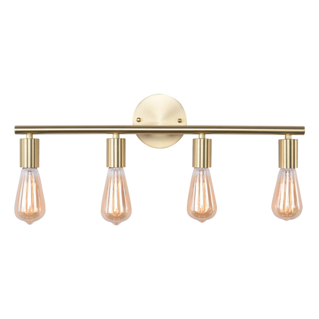 Modern Contemporary 4 Lights Brass Wall Sconce for Bedroom Living Room