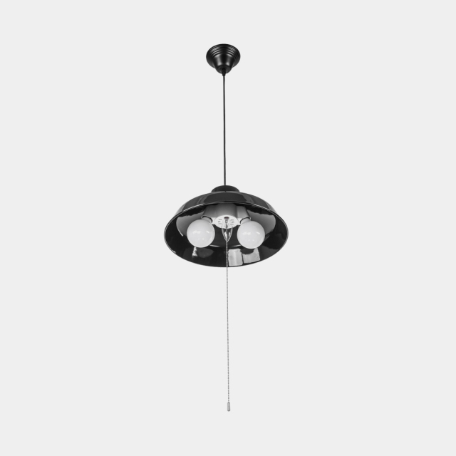 Modern Industrial Three-Lights Dome Pendant Light for Kitchen Island Dining Table