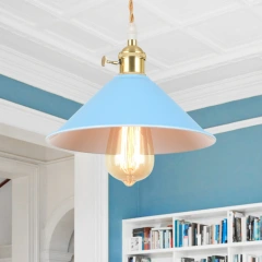 Modern Industrial Cone Single Pendant Light for Kitchen/Dining Room/Living Room