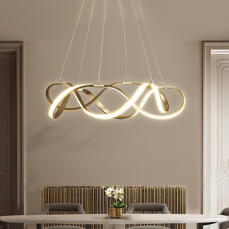 ribbon led ceiling pendant