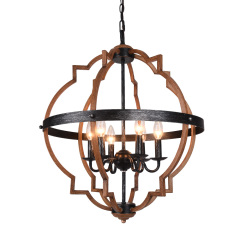 Modern Farmhouse 4/6 Lights Globe Pendant Light For Kitchen Dining Room