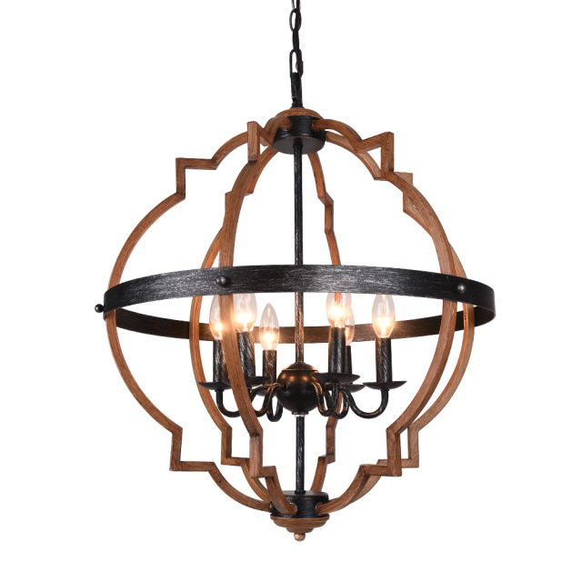 Modern Farmhouse 4/6 Lights Globe Pendant Light For Kitchen Dining Room