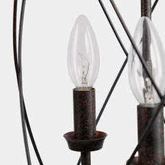 Industrial Rustic 3 Lights Drum Chandelier for Kitchen Dining Room