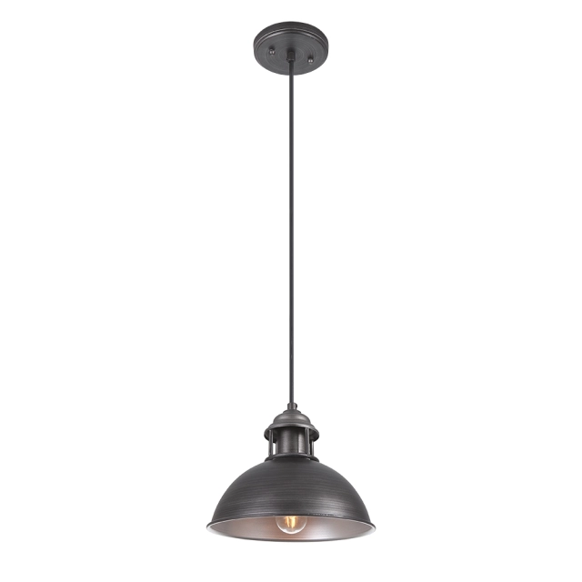 Modern Industrial Style One Light Dome Pendant Light for Entryway/Kitchen