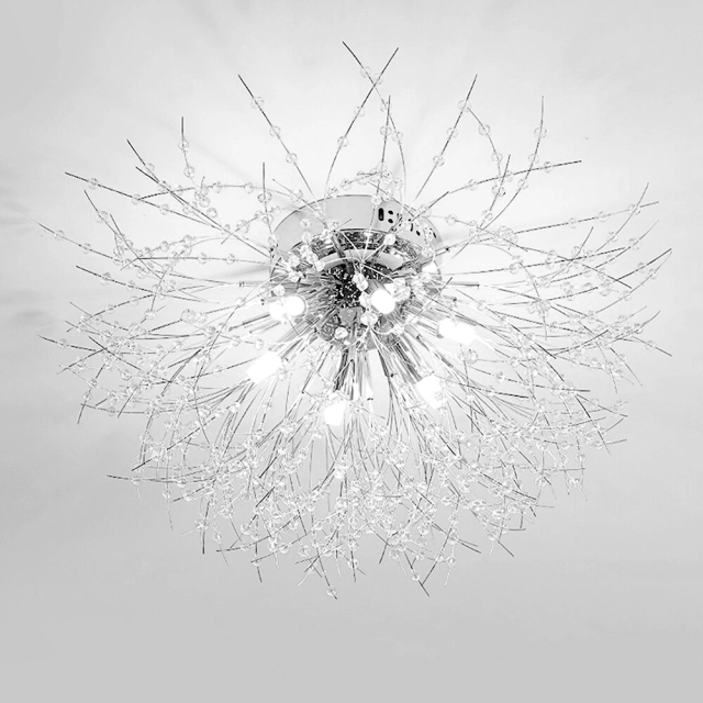 Modern Contemporary 8/6 Lights Sputnik Large Crystal Chandelier for Bedroom Living Room