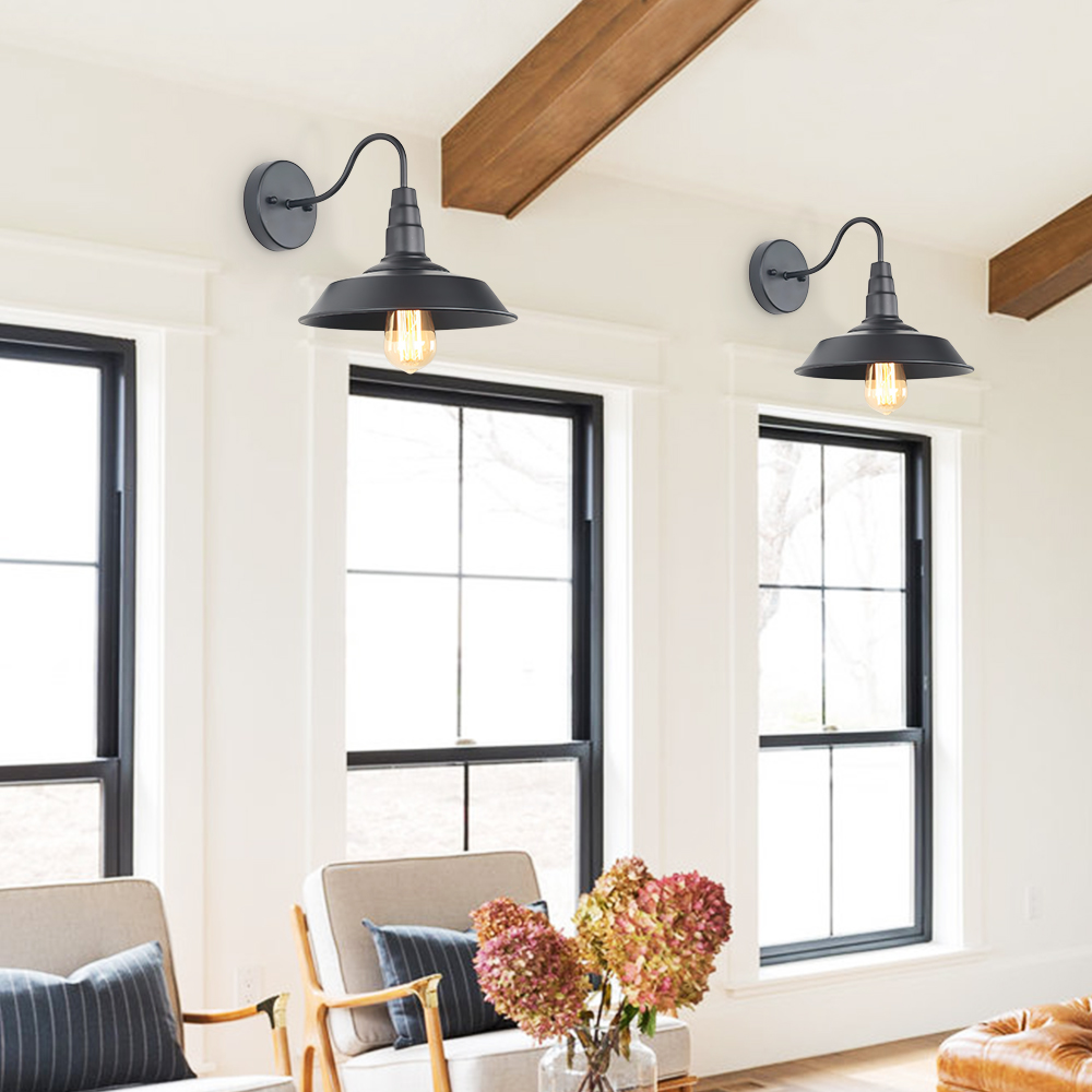 Modern Unique Industrial 1 Light Wall Sconce for Living Room/ Entryway