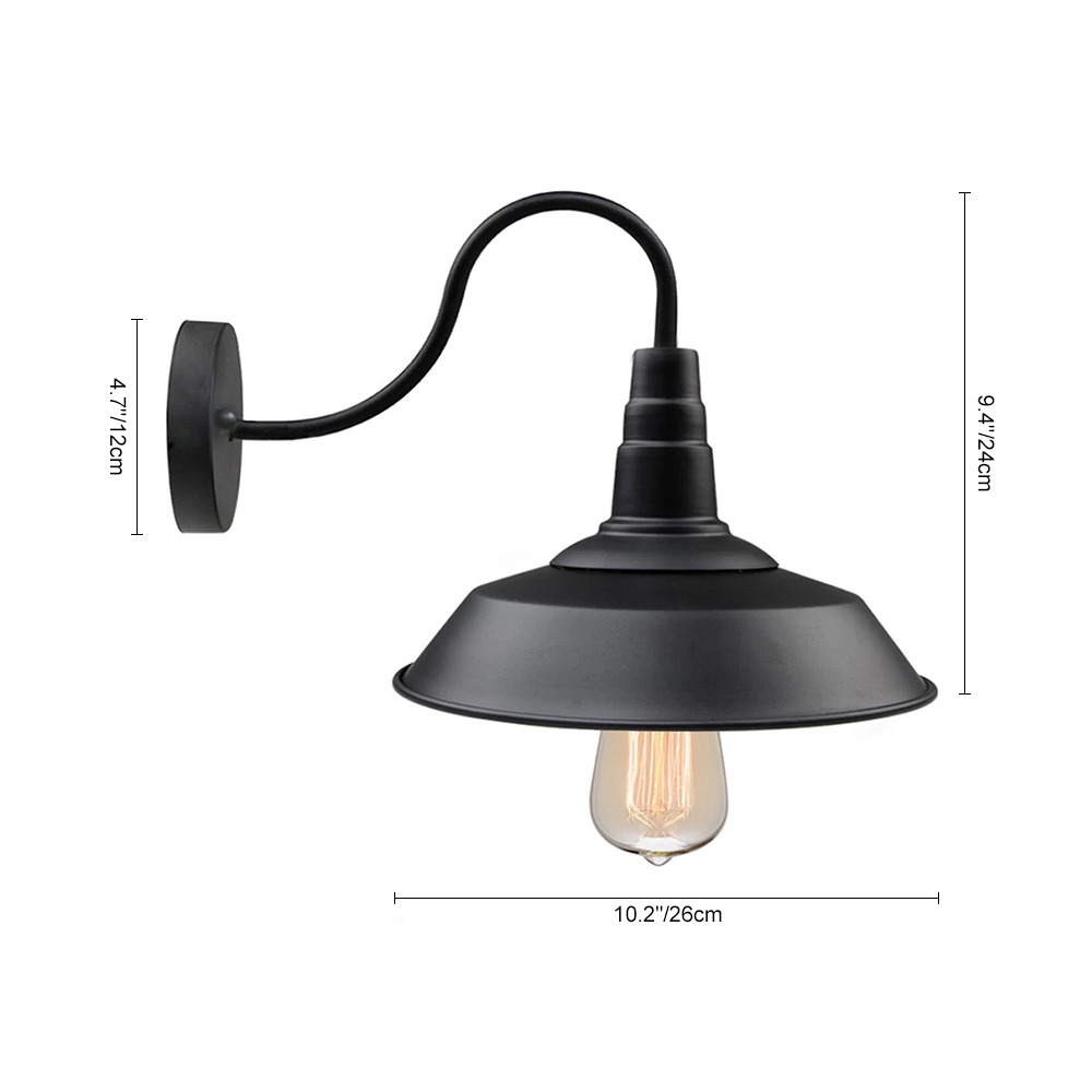 Modern Unique Industrial 1 Light Wall Sconce for Living Room/ Entryway