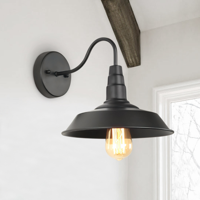 Modern unique industrial 1 light wall sconce for Living Room/ Entryway