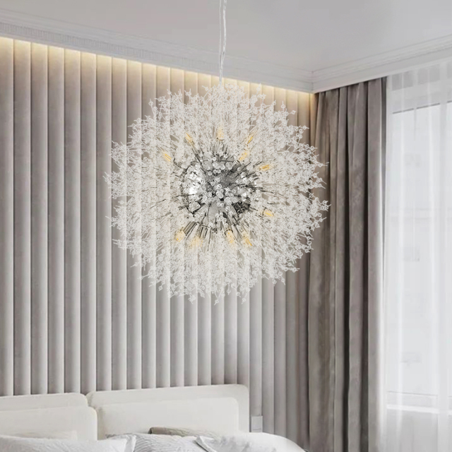 Contemporary 16 Light Modern Crystal Sputnik Chandelier Pendant Lighting for Restaurant/ Bedroom