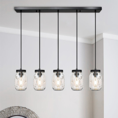 Modern Farmhouse 5/7 Lights  Mason Jar Pendant Light for  Dining Room Kitchen
