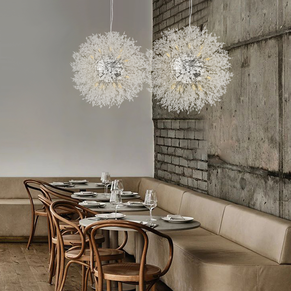 Contemporary 16 Light Modern Crystal Sputnik Firework Chandelier Pendant Lighting for Restaurant/ Bedroom