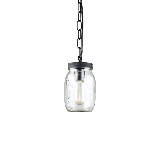 Mid-century Modern 5 Light Mason Jar Cylinder Kitchen Pendant Lighting for Kitchen Island Dining Room