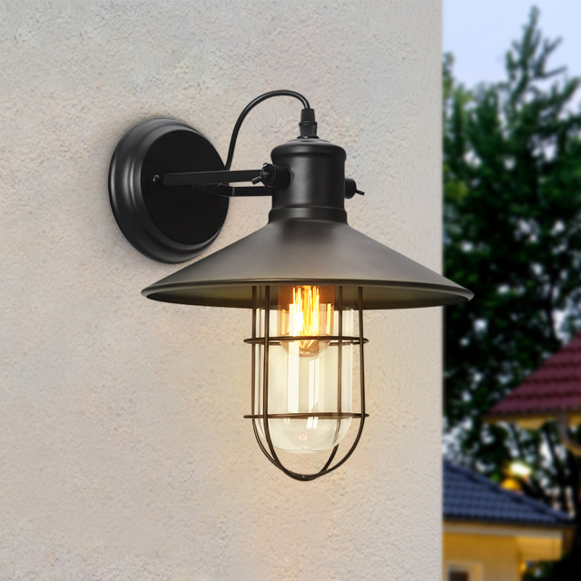 Farmhouse Rustic Style Outdoor 1 Light Wall Lights for Front Door/ Entryway/Living Room
