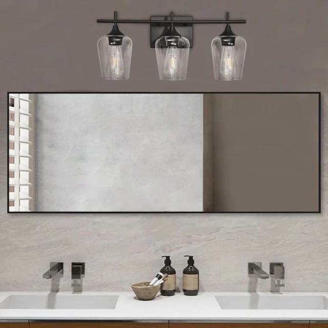 Contemporary Modern Home Style 3-Light Wall Lamp Bathroom Vanity Lights for Bathroom/ Entryway/Living Room