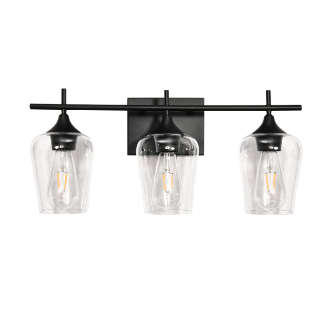 Contemporary Modern Home Style 3-Light Wall Lamp Bathroom Vanity Lights for Bathroom/ Entryway/Living Room