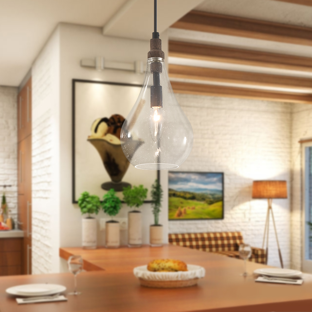 modern teardrop pendant light