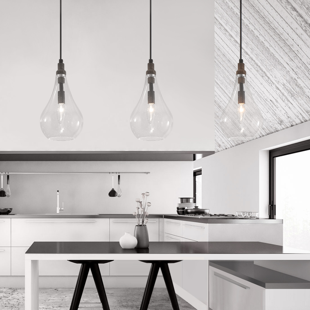 modern teardrop pendant light