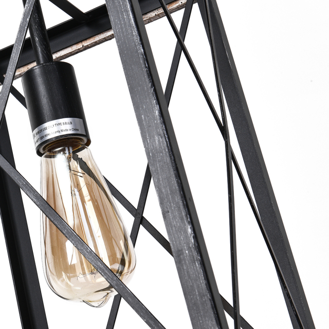 Modern Farmhouse Single Rectangle Lantern Pendant Light for Kitchen and Dining Room