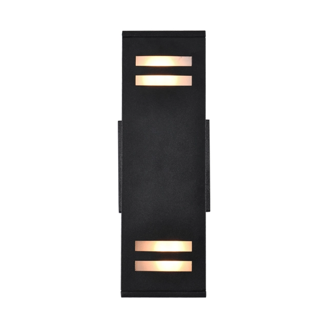 Mid-century Modern Armed Wall Sconce Outdoor Indoor 2-Light Porch Light Up/Down Lighting