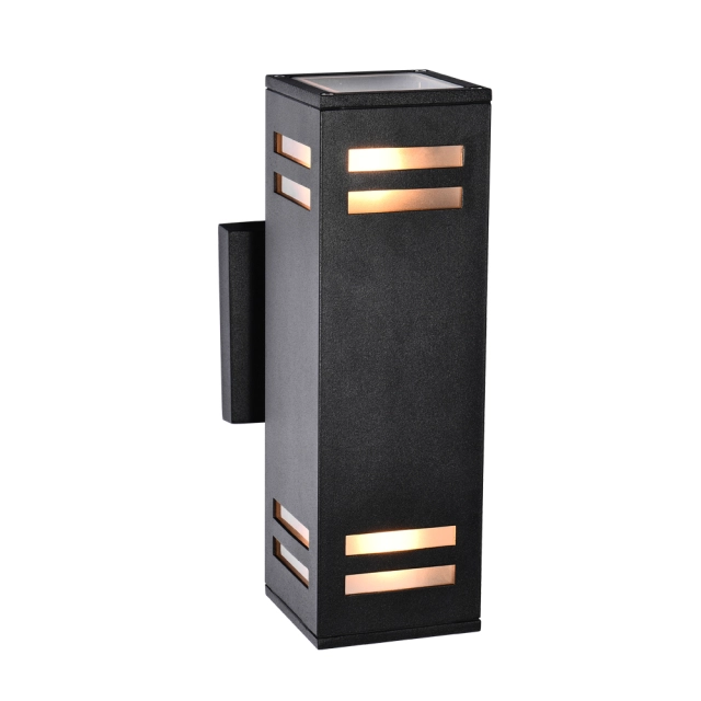 Mid-century Modern Armed Wall Sconce Outdoor Indoor 2-Light Porch Light Up/Down Lighting