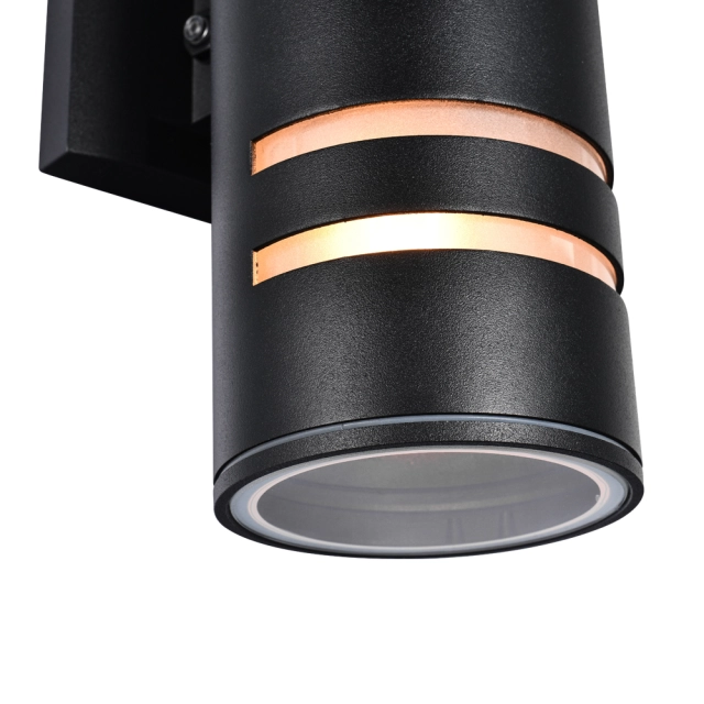Minimalist Chic Outdoor Indoor Armed Wall Sconce in Matte Black Porch Light Fixture with Dusk to Dawn