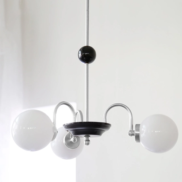 Mid-century Modern Bubble Glass Sputnik Chandelier Elegant French Style Mood Light in Chrome Finish for Dining Table/ Living Room/ Kitchen/ Bedroom