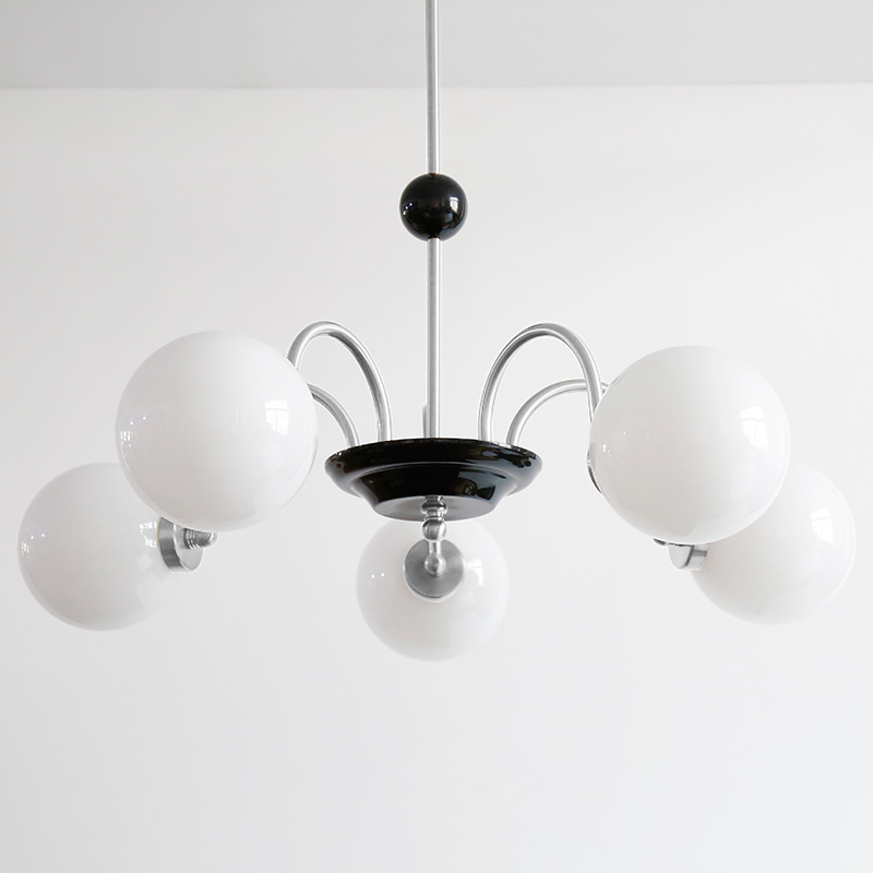 Mid-century Modern Bubble Glass Sputnik Chandelier Elegant French Style Mood Light in Chrome Finish for Dining Table/ Living Room/ Kitchen/ Bedroom