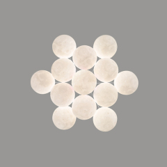 Cloud 13-light Modern Glam Bubble Chandelier Cluster Pendant Mood Light with Milk Globes for Living Room Dining Room Girls Room Kid's Bedroom