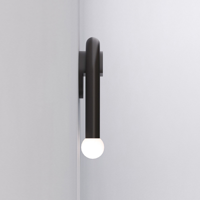 2-Light Minimalist Arched Metal Wall Sconce with Simple U Shape