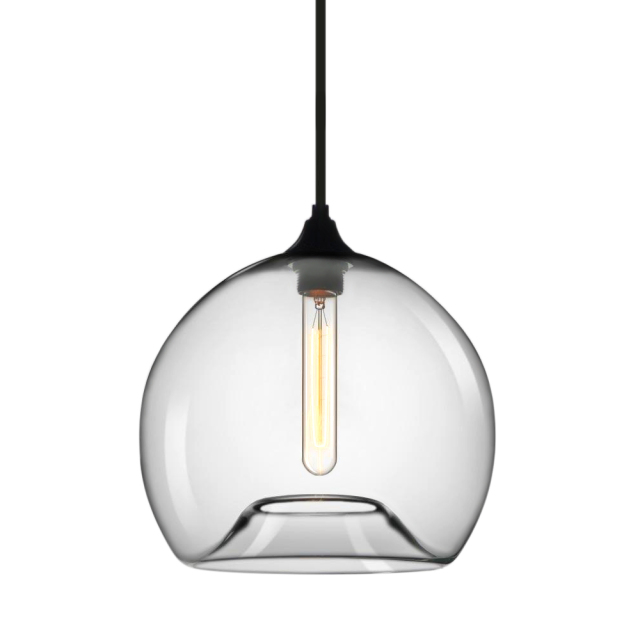 Modern Style 3 Light Pendant Light with Clear Glass Shade for Dining Room Kitchen Island