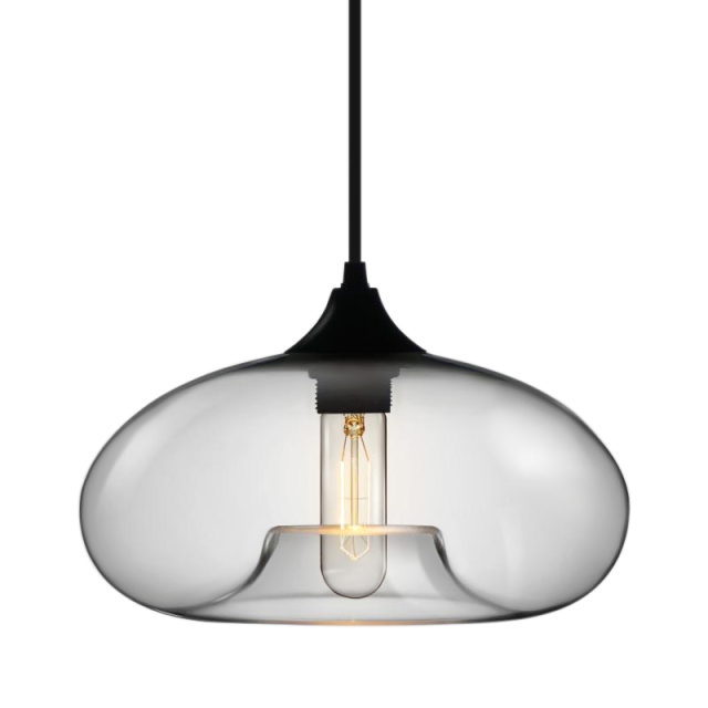 Modern Style 3 Light Pendant Light with Clear Glass Shade for Dining Room Kitchen Island