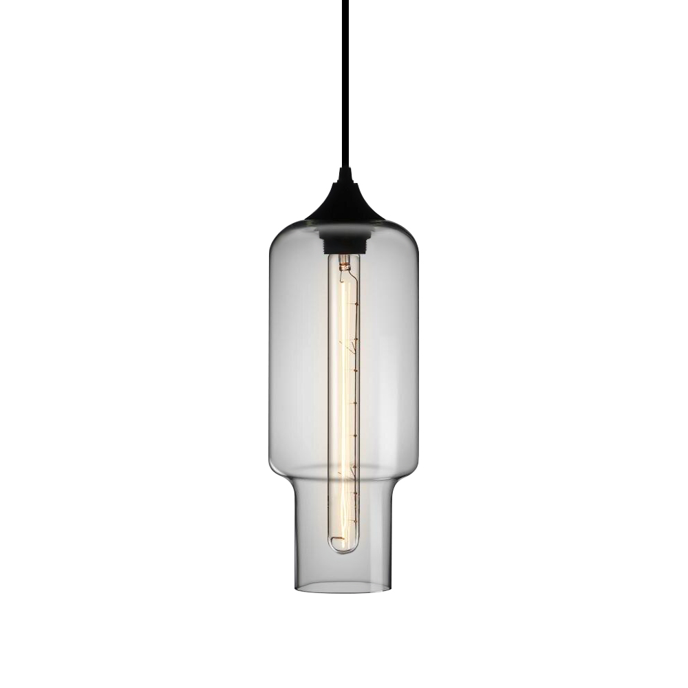 Modern 3 Light Linear Cluster Pendant Light with Clear Glass Shade for Dining Table Kitchen Island Breakfast Bar