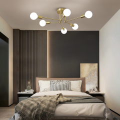 6 Light Modern Mid-century Sputnik Chandelier for Living Room
