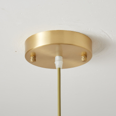 Minimalist Dragonfly Decor Round Circle Pendant Lighting in Clear Crystal Cylinder Shade