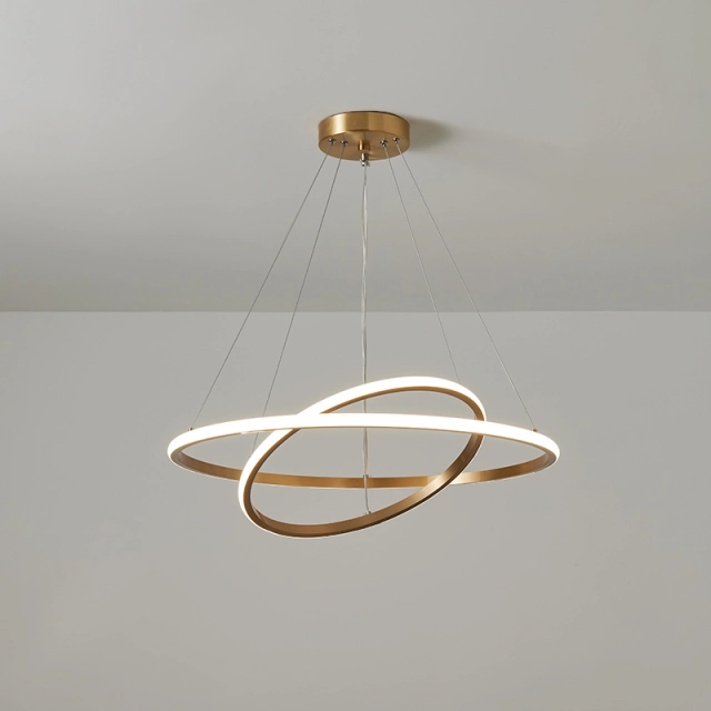 Modern Knot Design LED Chandelier Unique Geometric Pendant Lighting for Living Room Bedroom