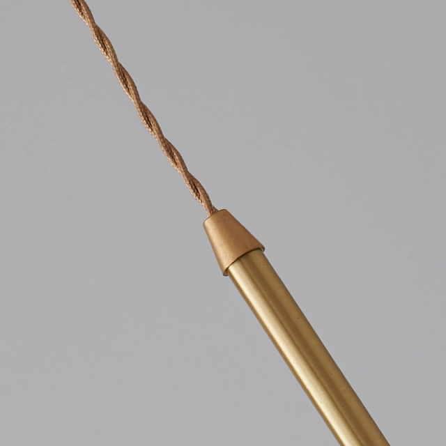 Mid-century Brass Opal Glass Shade 3-Light Rectangle Canopy Pendant Light
