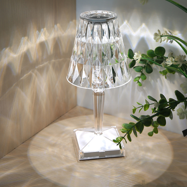 Modern Decorative Rechargeable Battery Crystal LED Table Lamp Atmosphere  Lamp