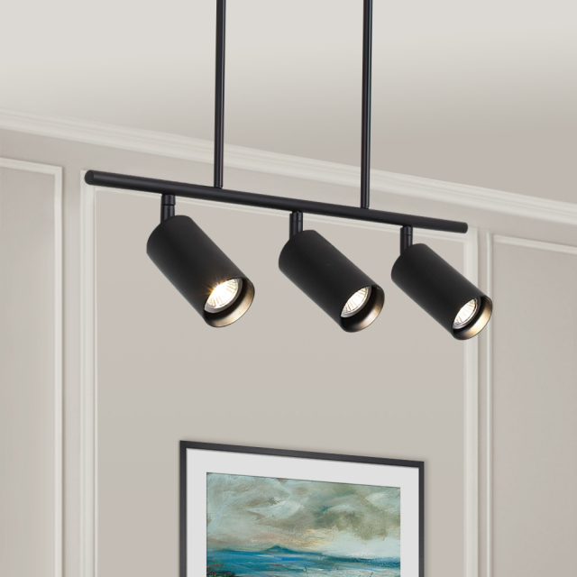 Modern Adjustable 3-Light Track Lighting for Kitchen/Dining Room
