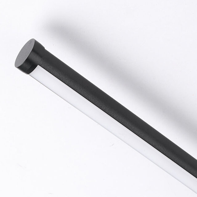 Minimalist Style Long Strip LED Wall Sconce in Black 3000K LED Wall Lamp for Modern Home Lighting