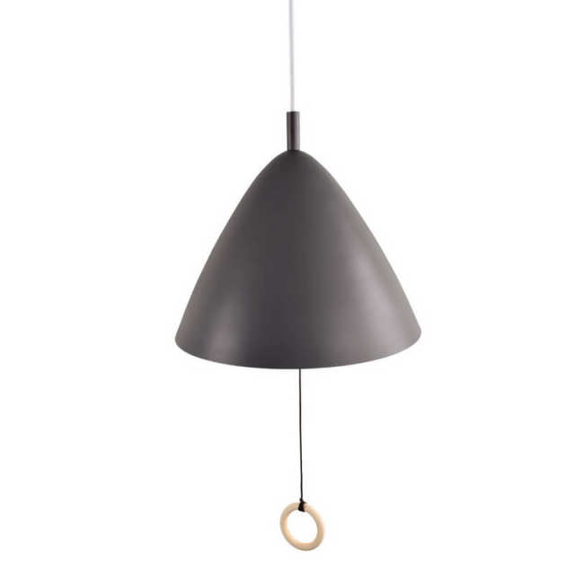 Craftsman Modern Style 1 Light Colorful Mini Pendant with Metal Cone Shade and Pull Switch