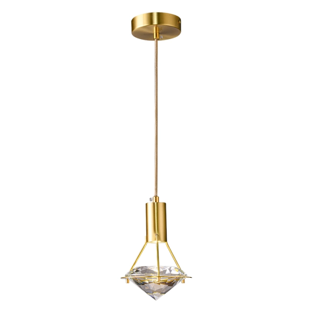 Glam Modern Cluster 1-Liight Pendant Light with Diamond Crystal for Bedroom/ Kitchen /Dining Room
