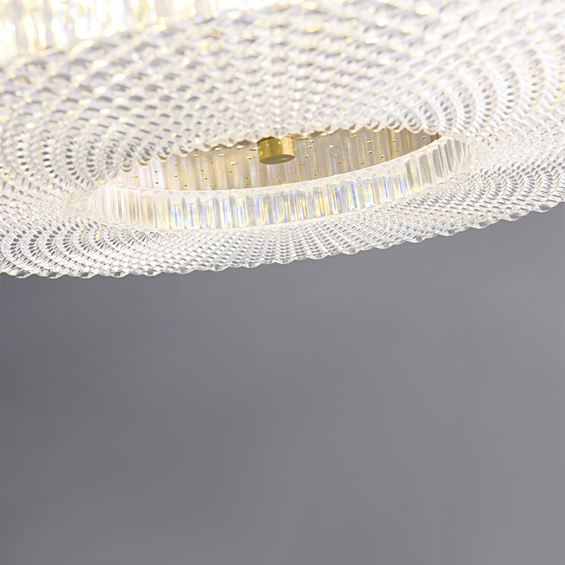Modern White Round Acrylic Shade LED Flush Mount Ceiling Lights for Living Room Bedroom