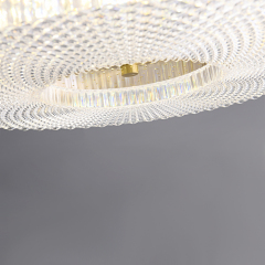 Modern White Round Acrylic Shade LED Flush Mount Ceiling Lights for Living Room Bedroom