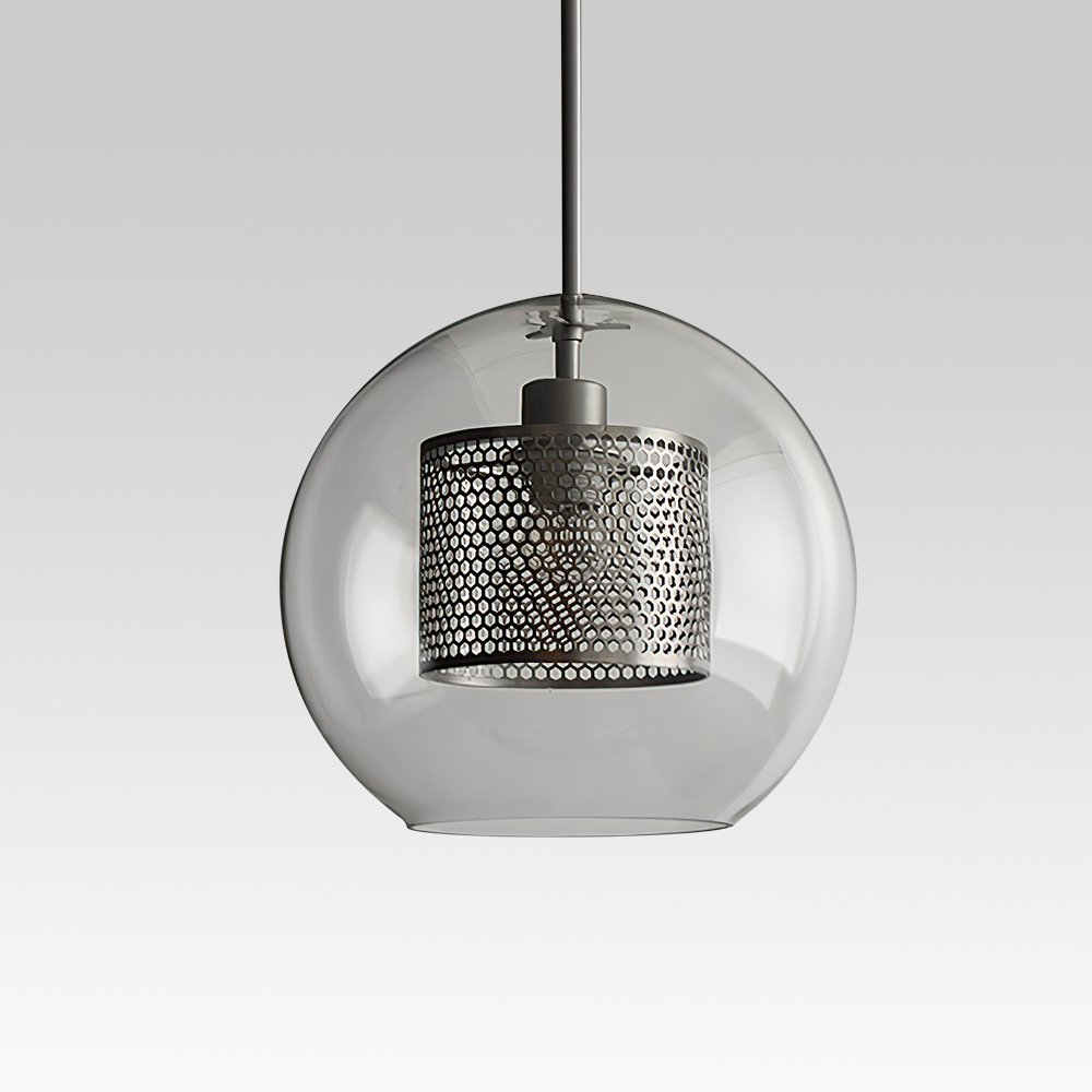 Modern Style 1 Light Globe Glass Pendant Light for Bar, Kitchen or Dinging Room