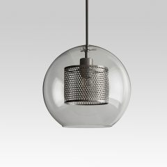 Modern Style 1 Light Globe Glass Pendant Light for Bar, Kitchen or Dinging Room