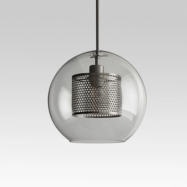 Modern Style 1 Light Globe Glass Pendant Light for Bar, Kitchen or Dinging Room