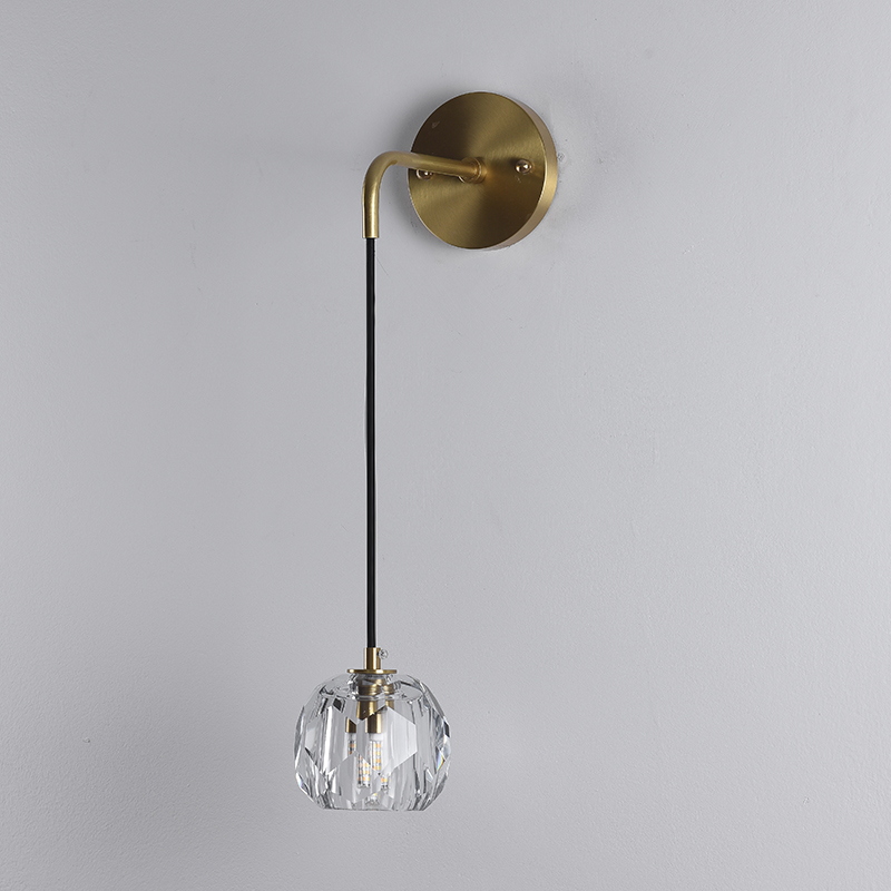 Modern Glam Crystal 1-light Mini Wall Sconce Bedside Wall Light for Bedroom/ Kitchen /Dining Room