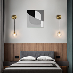 Modern Glam Crystal 1-light Mini Wall Sconce Bedside Wall Light for Bedroom/ Kitchen /Dining Room